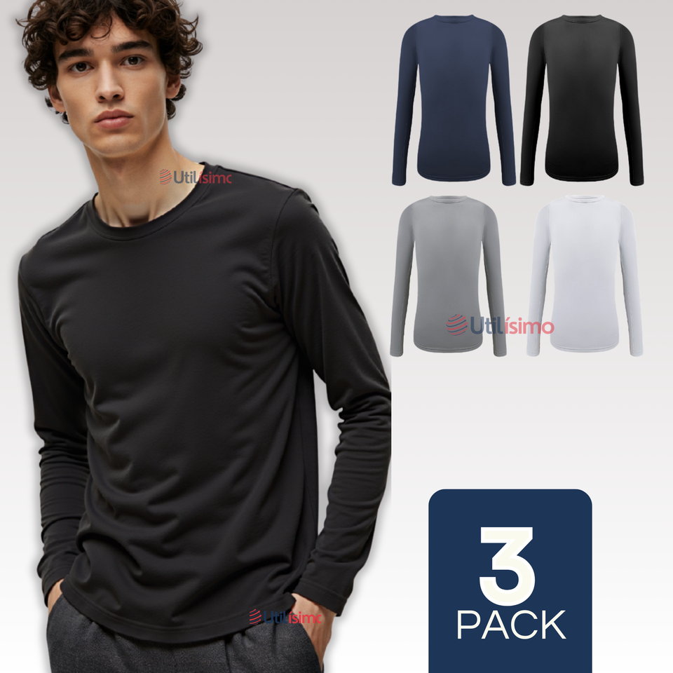 Pack 3 Camiseta Bambu Juvenil Redondo Colores Surtidos