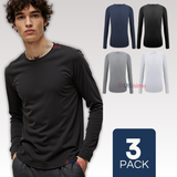 Pack 3 Camiseta Bambu Juvenil Redondo Colores Surtidos