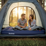 Colchón Inflable 2 Plazas Camping Más Inflador Y Dos Almohadas Bestway