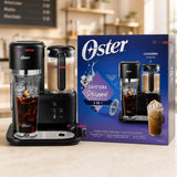 Cafetera para Frappé Oster® con licuadora con 3 funcionalidades, negra, BVSTDC03B