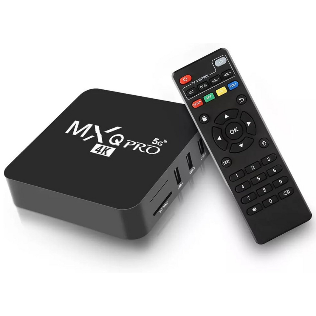 TV Box MXQPRO 4K 8GB Ram128gb Wifi 5G Android