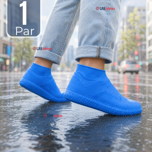 Fundas Cubre Zapatos Azul Impermeable Surtidas Silicona Antideslizante 1 par
