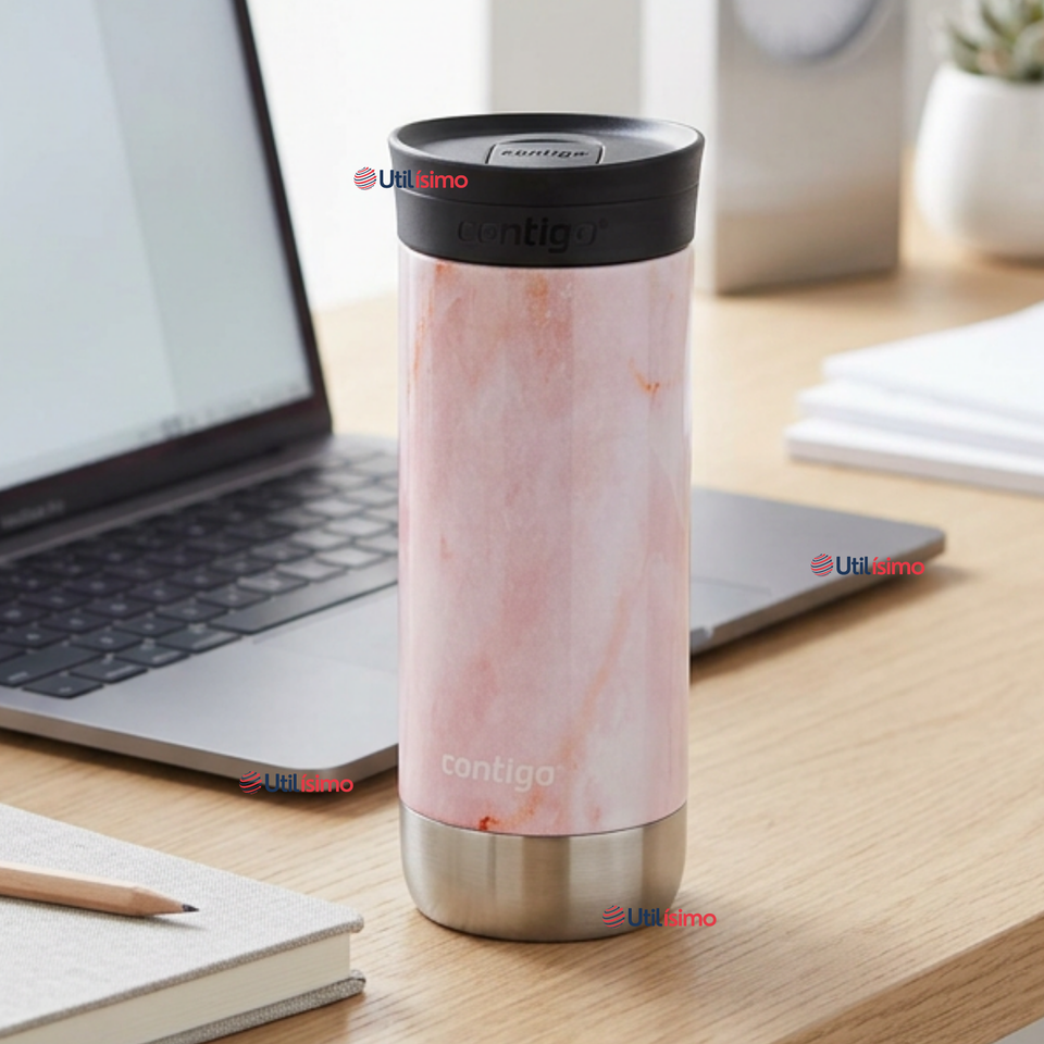 Vaso Térmico Contigo® Mug Huron Rose Quartz 473 ML Tecnología SNAPSEAL™