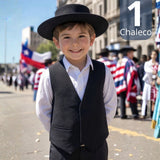 Chaleco Bolero Negro Tradicional Niño Fiestas Patrias