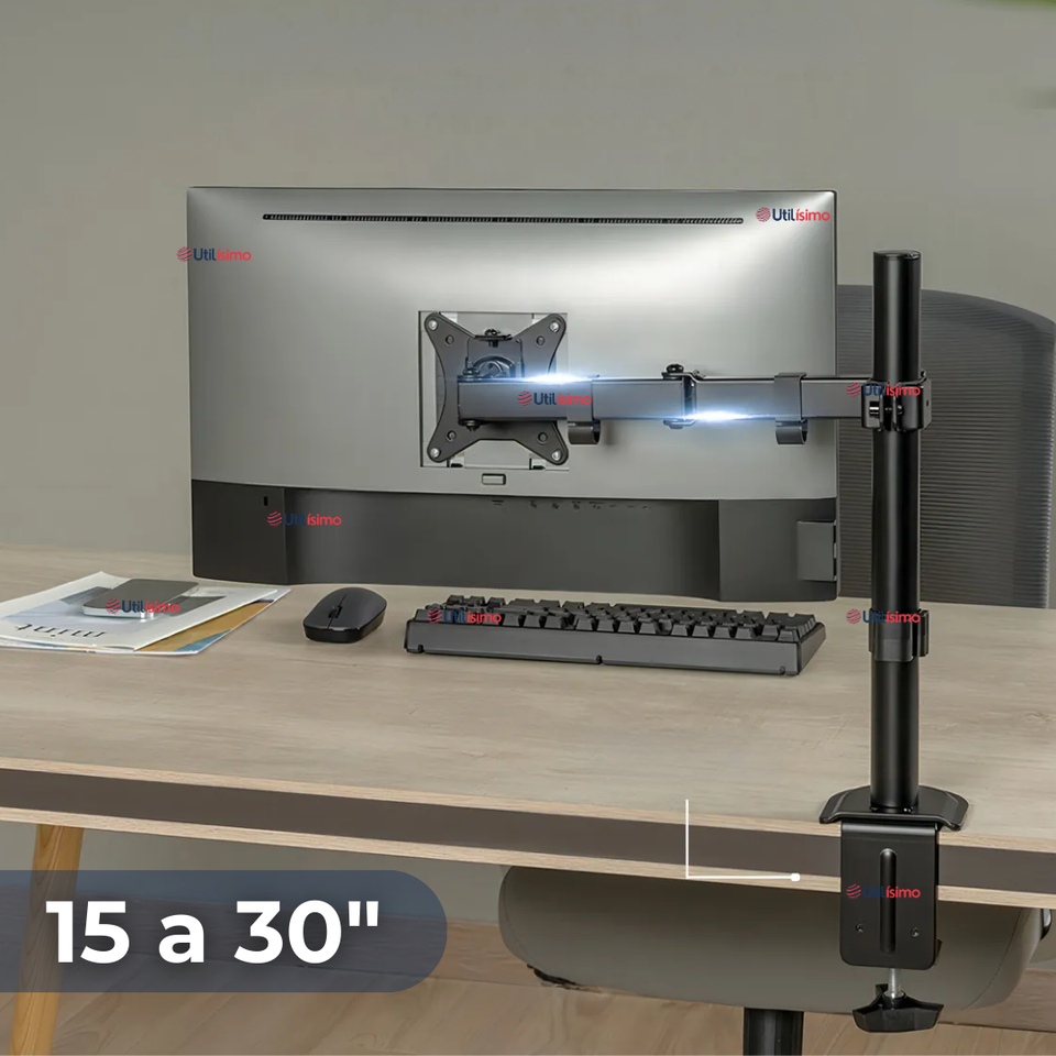 Soporte Monitor Escritorio Brazo Articulado 15 a 30 Pulgadas 15 17 19 22 24 27 28 29 30