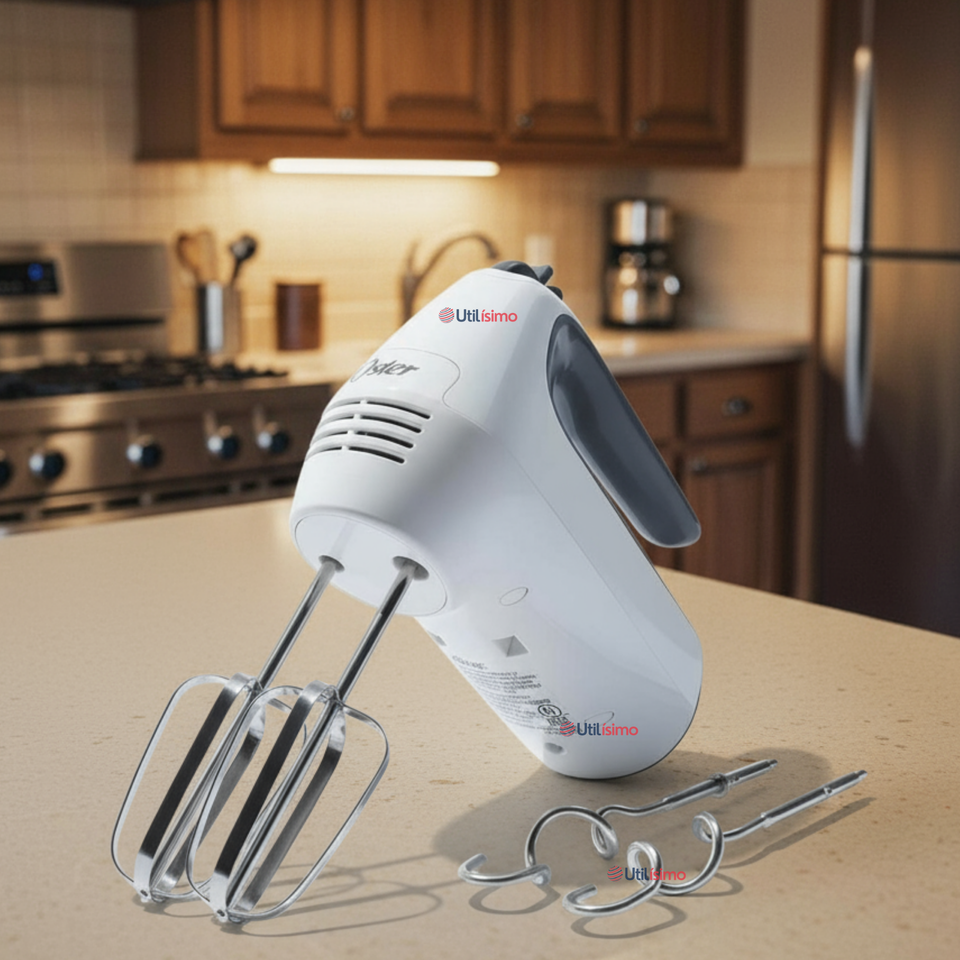Batidora de mano Oster® blanca 6 velocidades y función turbo FPSTHM3532