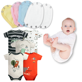 Pack 5 Unidades Extensor Body Bebé +Pack 5 Bodys Manga Corta Algodón Niño Oso amistoso