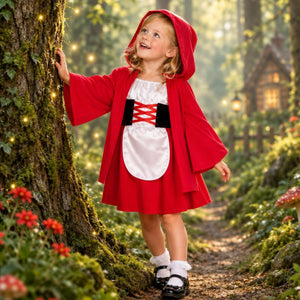 Disfraz Traje Vestido Caperucita Roja Personaje Cuento Infantil