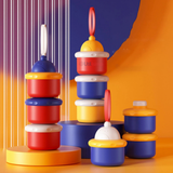 Dispensador De Alimentos Portátil Para Bebés Multicapa Libre de BPA