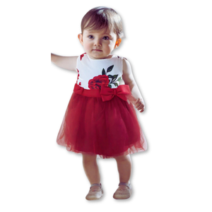 Vestido Floreado Sin mangas Bebé Niña 6 a 36 meses