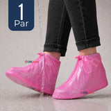 Fundas Cubre Calzado Impermeables Aislante Lluvia Rosado 1 Par