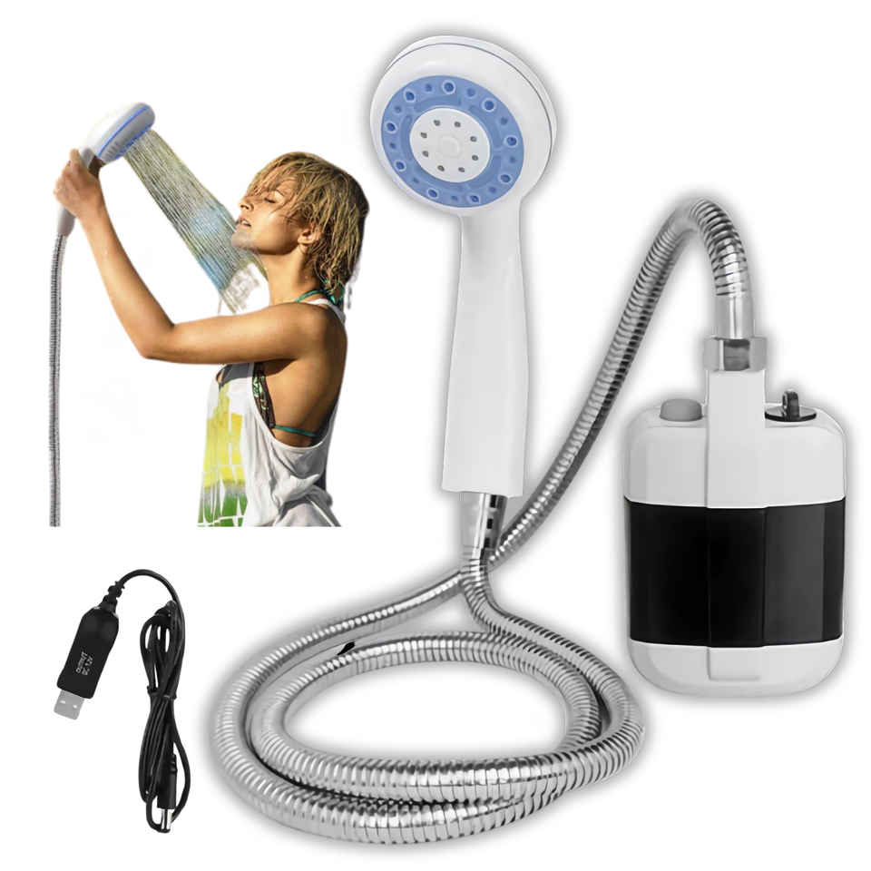 Ducha Portátil Recargable USB Camping Exteriores Ducha Al Aire Libre