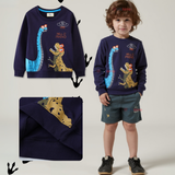 Polerón Polar Cuello Redondo Niño Azul Dinosaurio