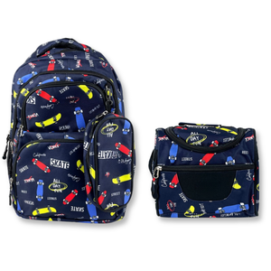 Mochila Con Lonchera Y Estuche 45CM Estampado  Full Color Niño