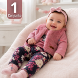 Conjunto Buzo Polera Chaleco 3 Piezas Bebé Niña Tedmimak Beautiful Bunny