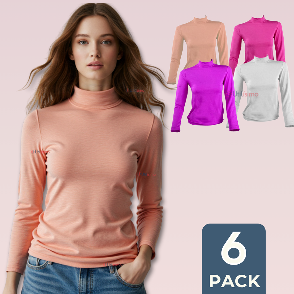 Pack 6 Camiseta Beatle Polar Juvenil Primera Capa Colores Surtidos