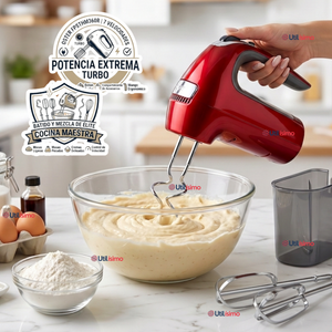 Batidora De Mano Oster® 7 Velocidades + Función Turbo FPSTHM360R