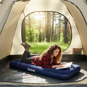 Colchón Inflable Individual 1 Plaza Camping Bestway