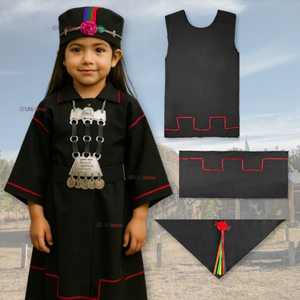 Traje Vestido Mapuche Niña Incluye Trapelacucha 0 Meses hasta Talla S Vestimenta Típica