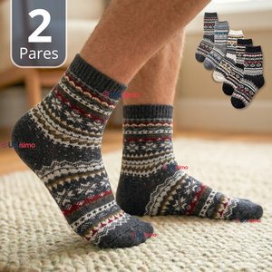 Pack 2 Calcetines Toalla Grueso Hombre Frío Surtidos Invierno