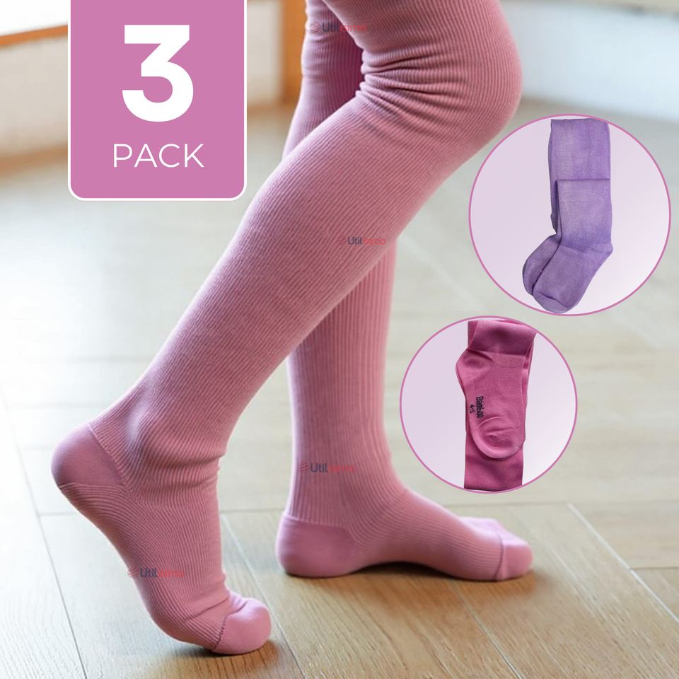 Pack 3 Pantys Primera Capa Unicolor Surtido Ballerina Niña