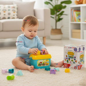 Cubo Bloques De Construcción 16 Figuras Educativo Didáctico Juguete Bebé Niño Niña
