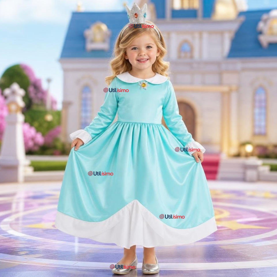Disfraz Princesa Rosalina Super Mario Galaxy Cosplay Niña