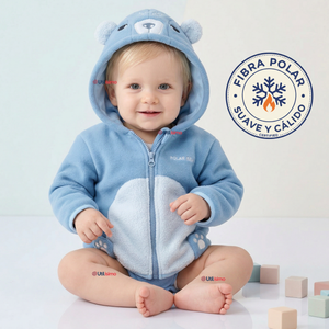 Polerón Polar Con Capucha Invierno Bebé Niño Arctic Bear