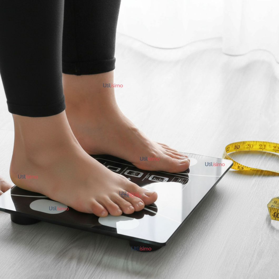 Balanza Pesa Digital Inteligente App Bluetooth Báscula Recargable
