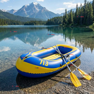 Bote Inflable Kayak + Remos + Bombín + Parches Capacidad 160kg 183x93cm