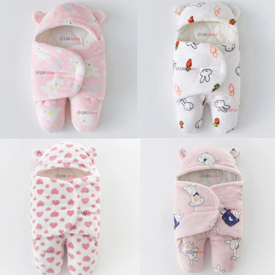 Osito Saco De Bebé Frizado Con Diseños Surtidos 3 a 9 Meses Niña