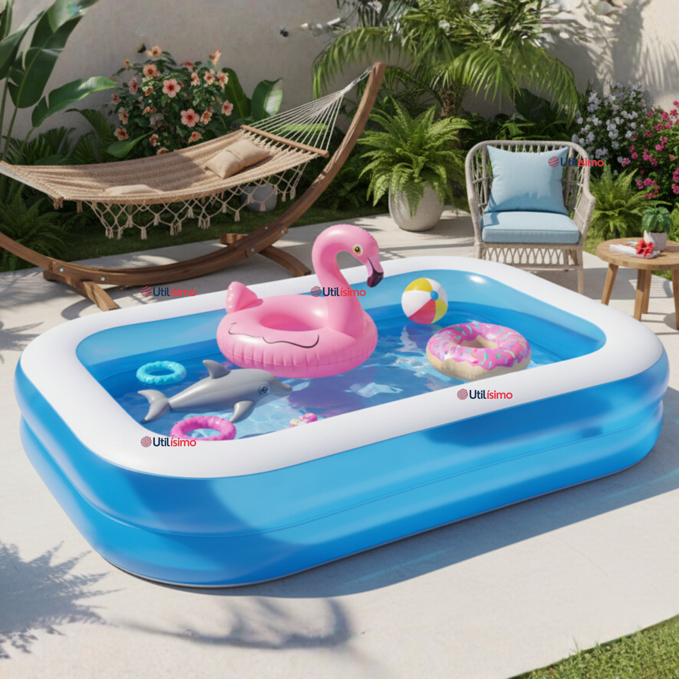 Piscina Inflable Rectangular 2.62mx1.75mx51cm Color Azul