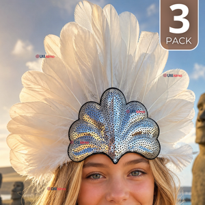 Pack 3 Coronas Tocados Cintillos Pascuenses Traje Niña Fiestas Patrias