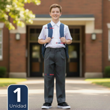 Pantalón Escolar Colegio Clásico Niño Gris