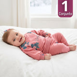 Conjunto 2 Piezas Buzo Pantalón Polerón Algodón Tedmimak Bebé Niña
