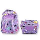 Mochila Con Lonchera Y Estuche 45CM Diseño Estampado Niña