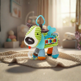 Juguete Peluche Animales Sensorial Con Mordedor Y Sonajero Diseño Perrito Niña y Niño