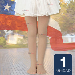 Panty Primera Capa Ballerina Color Piel Para Niñas Fiestas Patrias