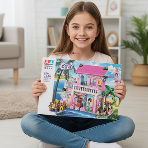 Set De Bloques Didácticos Juguete Niña Casa de Muñecas 474 Piezas