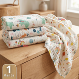 Manta Muselina 70x 70 CM Bebé Niño Multiuso 100% Algodón Colores Surtidos