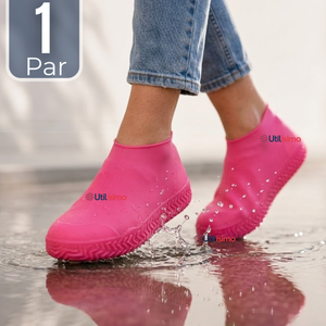 Fundas Cubre Zapatos Rosado Impermeable Surtidas Silicona Antideslizante 1 Par