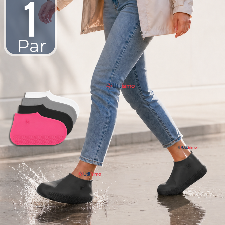 Fundas Cubre Zapatos Mujer Impermeable Surtidas Silicona Antideslizante 1 Par