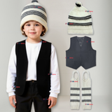Traje Chilote Gorro Chaleco Fiestas Patrias Niño Chile