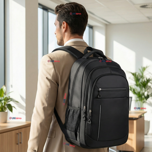 Mochila Ejecutiva Oficina Notebook Impermeable Resistente 47cm Negro 23L