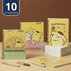 Pack 10 Cuadernos Universitarios Pompompurin 100 Hojas Proarte Diseño Surtido