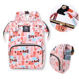 Mochila Maternal Oxford Bolso Pañalera Infantil Diseño Estampado Térmica e Impermeable