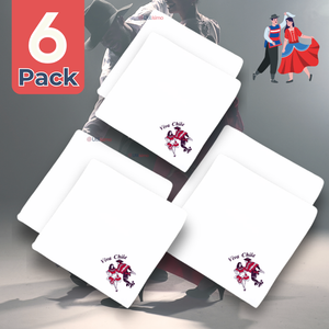 Pack 6 Pañuelos Baile Cueca 36 CM Pareja Baile Fiestas Patrias