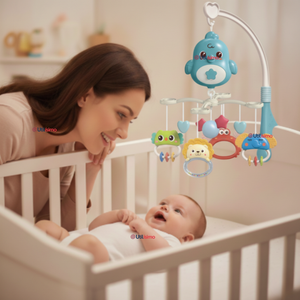 Móvil Giratorio Musical Proyector Bebé Niño Azul