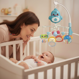 Móvil Giratorio Musical Proyector Bebé Niño Azul