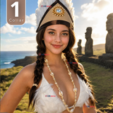 Collar Pascuense De Conchitas Rapa Nui Unisex Fiestas Patrias